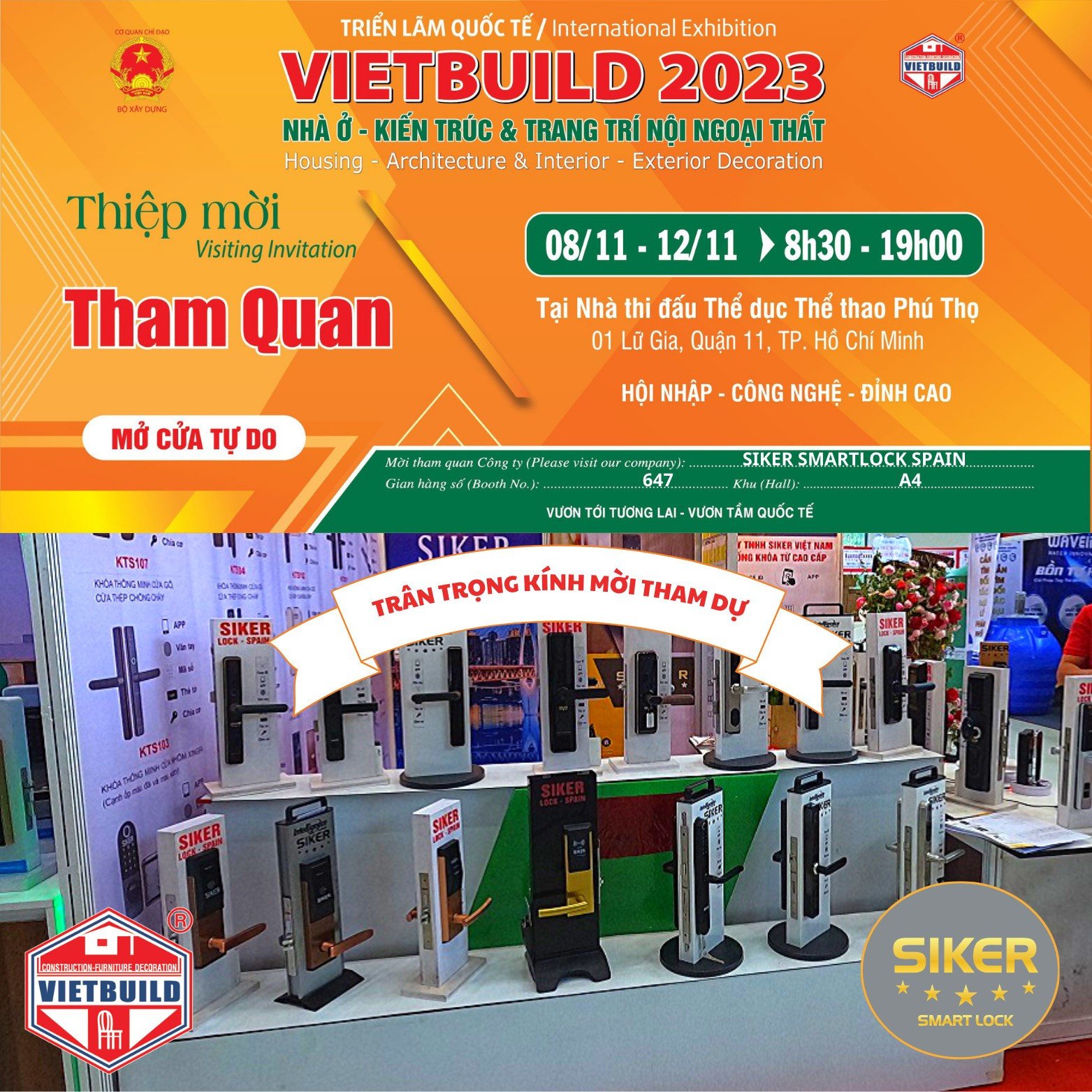 Triển lãm Vietbuild 2023 tại Thành Phố Hồ Chí Minh diễn ra thành công tốt đẹp!